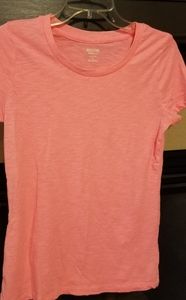 Coral neon pink summer tee by Mossimo Medium